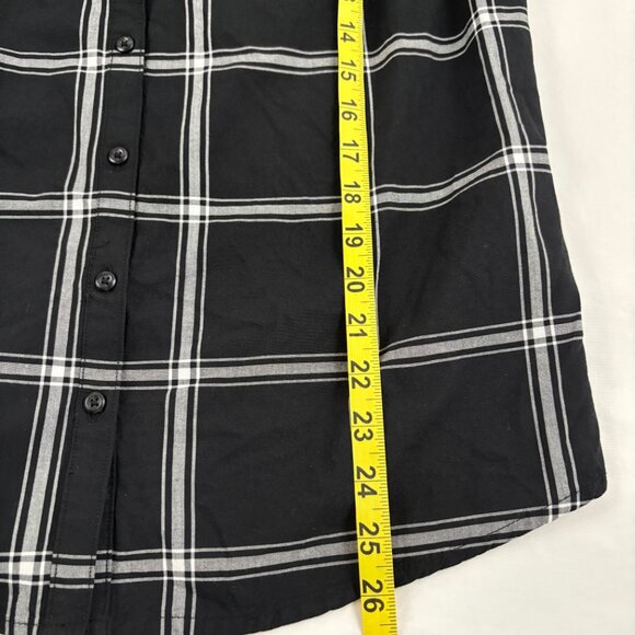 Isabel by Ingrid and Isabel Button Down Checked Long Sleeve Shirt Women's S - Picture 12 of 13